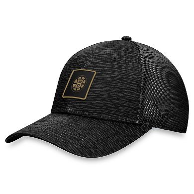 Women's Fanatics Branded  Black Boston Bruins Authentic Pro Road Trucker Adjustable Hat