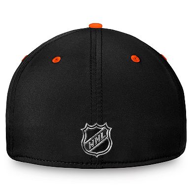 Men's Fanatics Branded  Black/Orange Philadelphia Flyers Authentic Pro Rink Two-Tone Flex Hat