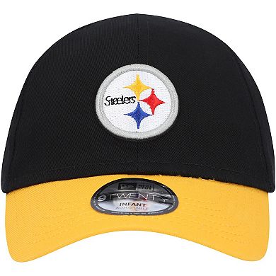 Infant New Era Black/Gold Pittsburgh Steelers  My 1st 9TWENTY Adjustable Hat