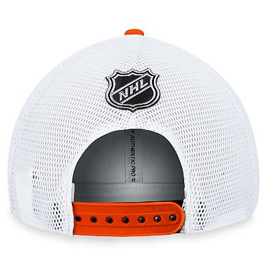 Men's Fanatics Branded  Black Philadelphia Flyers Authentic Pro Rink Trucker Adjustable Hat