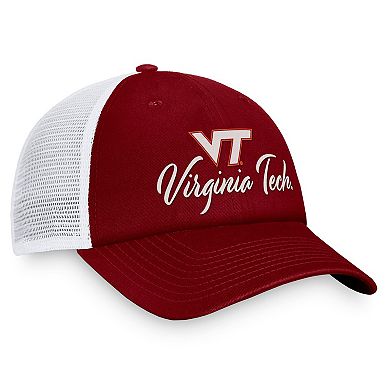 Women's Top of the World Maroon/White Virginia Tech Hokies Charm Trucker Adjustable Hat