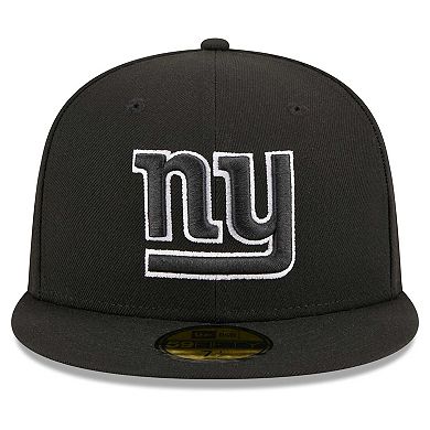 Men's New Era Black New York Giants  Main Patch 59FIFTY Fitted Hat