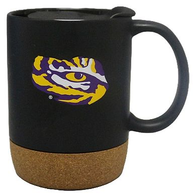 The Memory Company LSU Tigers 14oz. Cork Bottom Mug with Lid