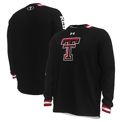 Men's Under Armour Black Texas Tech Red Raiders ShooterÂ Raglan Long Sleeve T-Shirt