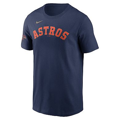 Men's Nike Alex Bregman Navy Houston Astros 2023 Gold Collection Name & Number T-Shirt