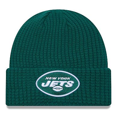 Youth New Era Green New York Jets Prime Cuffed Knit Hat