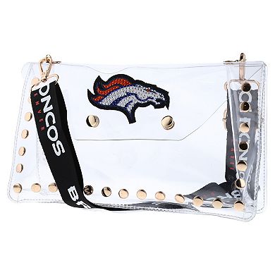 Cuce Denver Broncos Crystal Clear Envelope Crossbody Bag