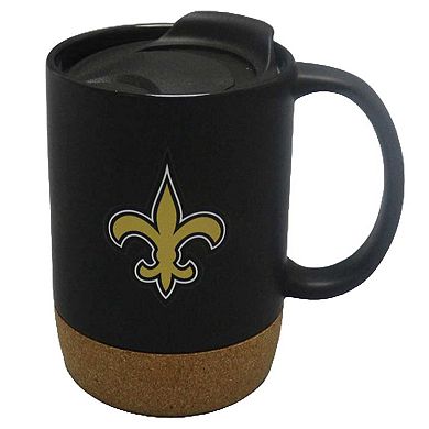 The Memory Company New Orleans Saints 14oz. Cork Bottom Mug with Lid