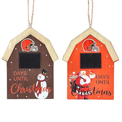Cleveland Browns 2-Pack Countdown Ornament Set