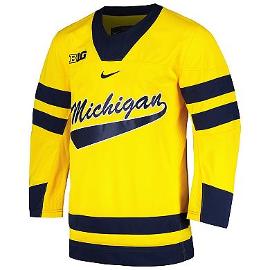 Men's Nike Maize Michigan Wolverines Replica Jersey