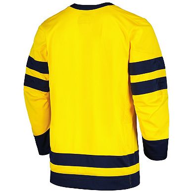 Men's Nike Maize Michigan Wolverines Replica Jersey