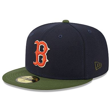 Men's New Era Navy Boston Red Sox  Sprouted 59FIFTY Fitted Hat