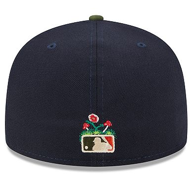 Men's New Era Navy Boston Red Sox  Sprouted 59FIFTY Fitted Hat