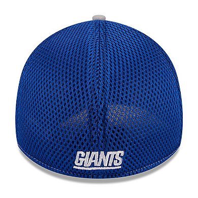 Men's New Era Gray New York Giants  Pipe 39THIRTY Flex Hat