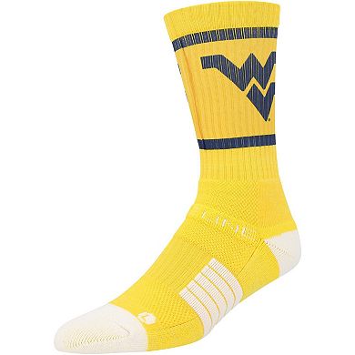 Unisex Strideline West Virginia Mountaineers Premium Primary Logo Crew Socks