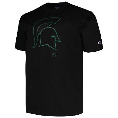 Men's Profile Black Michigan State Spartans Big & Tall Pop T-Shirt