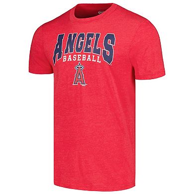 Men's Concepts Sport Charcoal/Red Los Angeles Angels Meter T-Shirt & Pants Sleep Set