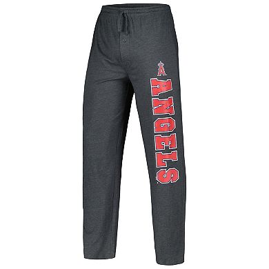 Men's Concepts Sport Charcoal/Red Los Angeles Angels Meter T-Shirt & Pants Sleep Set