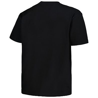 Men's Profile Black Kansas Jayhawks Big & Tall Pop T-Shirt