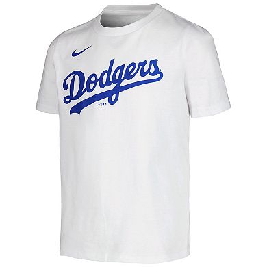Youth Nike Chris Taylor White Los Angeles Dodgers Player Name & Number T-Shirt