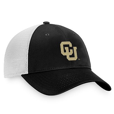 Men's Top of the World Black/White Colorado BuffaloesÂ Victory Chase Adjustable Hat