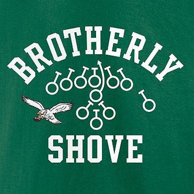 Brotherly Shove Men's Fanatics Branded Kelly Green Philadelphia Eagles T-Shirt