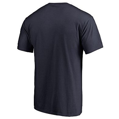 Men's Fanatics Branded Navy Boston Red Sox Splatter Logo T-Shirt