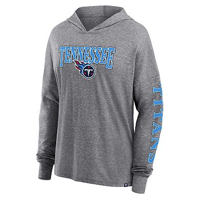 Women's Fanatics Branded Heather Gray Tennessee Titans Classic Outline Pullover Hoodie