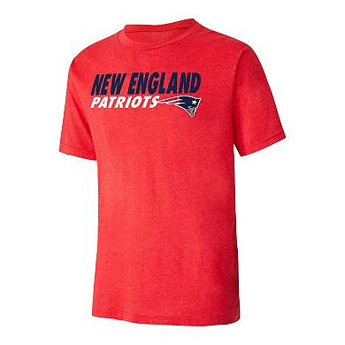 Men's Concepts Sport Navy/Red New England Patriots Meter T-Shirt & Shorts Sleep Set