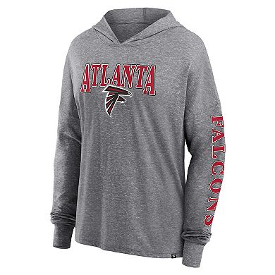 Women's Fanatics Branded Heather Gray Atlanta Falcons Classic Outline Pullover Hoodie
