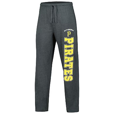 Men's Concepts Sport Charcoal/Black Pittsburgh Pirates Meter T-Shirt & Pants Sleep Set