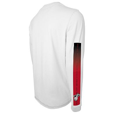 Unisex Stadium Essentials White Miami Heat 2023/24 City Edition Scoreboard Long Sleeve T-Shirt