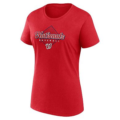 Women's Fanatics Branded Navy/Red Washington Nationals T-Shirt Combo Pack