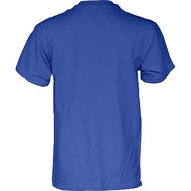 Men's Blue 84  Royal Air Force Falcons vs. Navy Midshipmen 2023 Football Score T-Shirt