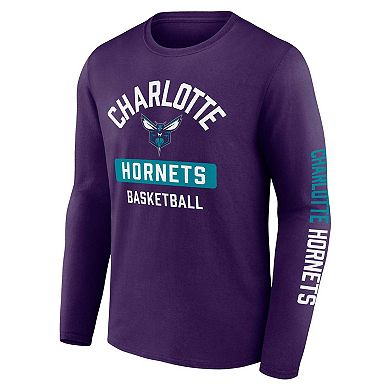 Men's Fanatics Branded Teal/Purple Charlotte Hornets Two-Pack Just Net Combo Set