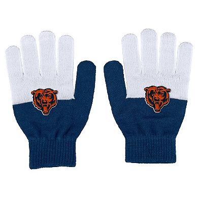 Women's WEAR by Erin Andrews Chicago Bears Color-Block Gloves