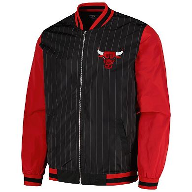 Men's JH Design  Black Chicago Bulls Full-Zip Bomber Jacket