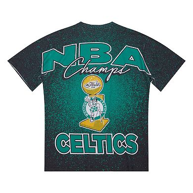 Men's Mitchell & Ness Kelly Green Boston Celtics Hardwood Classics 2008 NBA Finals Champ City T-Shirt