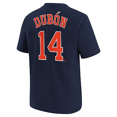 Youth Nike Mauricio Dubon Navy Houston Astros Name & Number T-Shirt