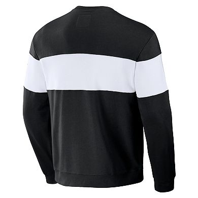 Men's Darius Rucker Collection by Fanatics Black Chicago White Sox Stripe Pullover Sweatshirt