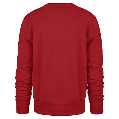 Men's '47 Scarlet San Francisco 49ers Locked In Headline Pullover Sweatshirt