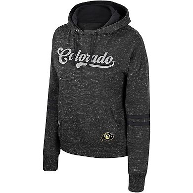 Women's Colosseum  Charcoal Colorado Buffaloes Catherine Speckle Pullover Hoodie