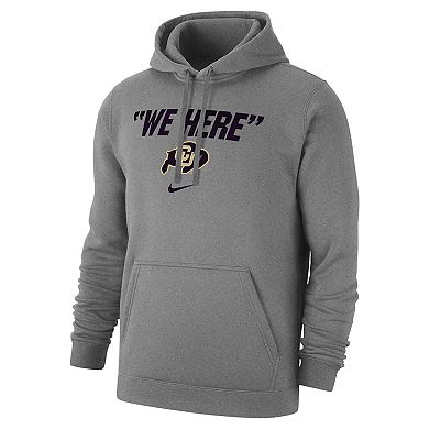 Men's Nike Gray Colorado Buffaloes We Here Club Fleece Pullover Hoodie