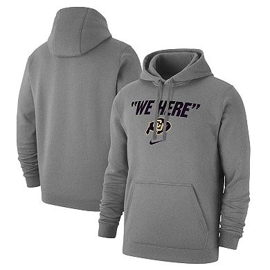 Men's Nike Gray Colorado Buffaloes We Here Club Fleece Pullover Hoodie