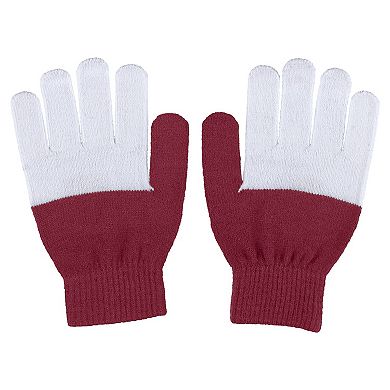 Women's WEAR by Erin Andrews Washington Commanders Color-Block Gloves