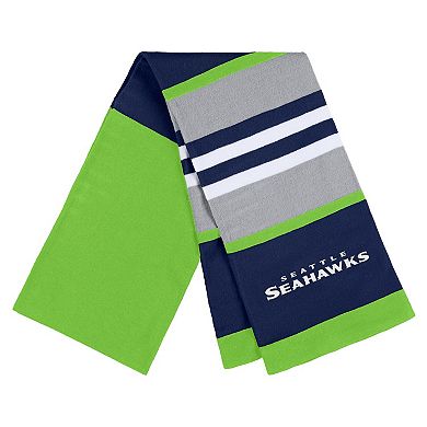 Women's WEAR by Erin Andrews Seattle Seahawks Stripe Glove & Scarf Set
