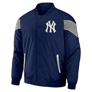 Men's Darius Rucker Collection by Fanatics Navy New York Yankees Baseball Raglan Full-Snap Jacket