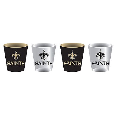 New Orleans Saints Four-Pack Shot Glass Set