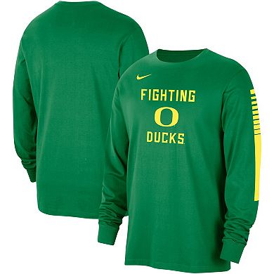 Men's Nike Green Oregon Ducks Slam Dunk Long Sleeve T-Shirt