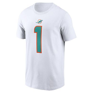 Men's Nike Tua Tagovailoa White Miami Dolphins Player Name & Number T-Shirt